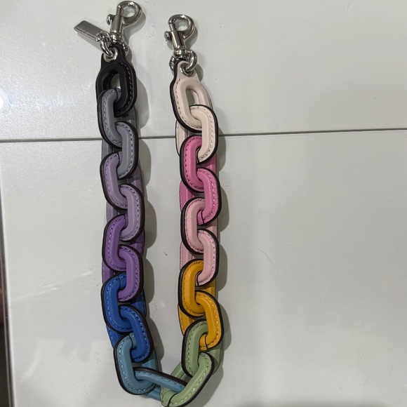 Coach Leather Multi Color Strap - Picture 2 of 2